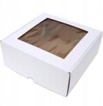  Ablakos doboz, 30×30×10cm, fehér, 5 db-os készlet