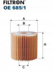 Filtron Olajszűrő, Oe 685/1