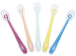 Babymoov Set lingurite moi de hrănire bebe, din silicon, 5 buc (12C553) Set pentru masa bebelusi