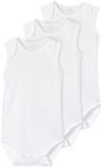 NAME IT Set 3 piese body bebe maieu, alb, uni alb (132D79)