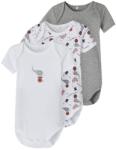 NAME IT Combinație de 3 piese cu mânecă scurtă pentru băieți alb fny. /grey/printed (12C5FB)