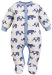 EEVI Salopeta bebe băieți mânecă lungă, crem-bleu elefant, 56-62 model elefant brut/albastru (1472E0)