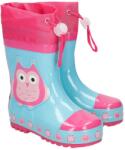 Playshoes Cizme de cauciuc copii, fete, bleu inalte, captuseala cu snur, bufinite, 20/31 turcoaz (1254EB)