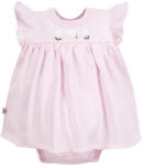 EEVI Rochita bebe fete, body, fără mâneci, roz cu flori, 62-68 model floral roz (1472E4)