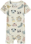 NAME IT Body bebe scurt, băieti, crem cu animale, 50/80 nisip (1474B5)