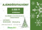  Ajándékutalvány kilogramm: 5000