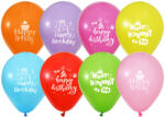 Balonevi Latex lufi, 12" 30cm, 50db/cs, Happy Birthday (LUFI668977)
