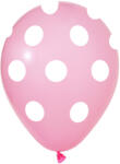 Balonevi lufi, 12" 30cm, 50db/cs, Pöttyös, Rózsaszín (LUFI177971)