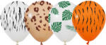 Balonevi lufi, 12" 30cm, 50db/cs, Safari állatok (LUFI911972)