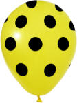 Balonevi lufi, 12" 30cm, 50db/cs, Pöttyös, Sárga (LUFI600497)