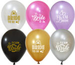 Balonevi Latex lufi, 12" 30cm, 50db/cs, Bride To Be Metallic (LUFI930104)