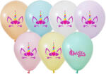 Balonevi lufi, 12" 30cm, 50db/cs, Unikornis (LUFI412928)
