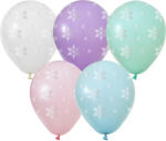 Balonevi Latex lufi, 12" 30cm, 50db/cs, Hópihék, Snowflakes (LUFI315577)