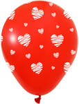Balonevi lufi, 12" 30cm, 50db/cs, Szives, Piros (LUFI754186)