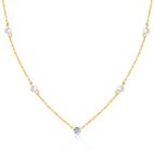 SAVICKI Colier din aur 585 cu diamante albe 0.02 ct 42 cm - savicki - 5 730,00 RON