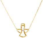 SAVICKI Colier îngeraș din aur 585 cu diamant alb 0.01 ct 42 cm