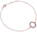 SAVICKI Brățară Celebrity cerc aur roz 585 cu diamant alb 0.06 ct 18 cm