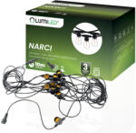 Lumileds Outdoor Garden GIRLAND fénylánc 10m 10x E27 NARCI Lumiled
