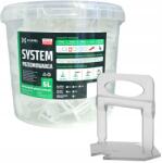 X-level Lapburkolat Szintező Rendszer X-level, 500 db klipsz, 1mm, lengyel (Klipsy X-level 1mm 500 szt.)