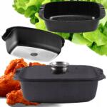 Gerlach Granitex 5, 6L Tapadásmentes Fedéllel Non-stick Nagy (NK340)