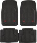 Ro Group Set Covorase Auto Universale Tip Tavita MARS, PVC, ajustabile, negru, 5 bucati