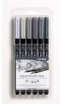 LYRA Set 6 markere acuarela Grey Tones Aqua Brush Duo Lyra