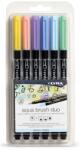 LYRA Set 6 markere acuarela Pastel Tones Aqua Brush Duo Lyra