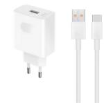 Honor SuperCharger hálózati töltő USB aljzat (66W, PD gyorstöltő + Type-C kábel) FEHÉR (HN-110600E00_TYPE-C)