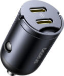 Baseus Tiny Star Mini autós töltő 2xUSB-C csatlakozással 30W - fekete