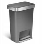 simplehuman - 45L-ES Pedálos Szemeteszsák Zsáktartó Zsebbel - Szürke (CW1386CB)