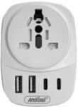Andowl Adaptor universal Q-A536 : Culoare - alb (Q-A536)