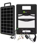 GDPLUS Panou solar 20W cu acumulator 2400mAh, portabil, cu cabluri de incarcare device-uri : Putere - 20W (GD-120S)