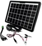 CcLamp Panou Solar Portabil, Putere 15W, Tensiune 16V, IP65, Cablu cu Mufe 5 in 1 : Culoare - negru (CL-1615)