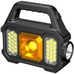 SAndowi Lanterna solara cu proiector lateral COB si incarcare USB : Culoare - auriu (Q-D855-AU)