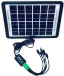 CcLamp Panou solar fotovoltaic portabil cu functie incarcare telefoane si intrare USB CL-660 : Putere - 6 W (CL-660)