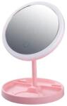 SAndowi Oglinda make-up cu LED : Culoare - roz (QS-618-R)