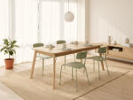 MAXISHOP Italia Collection Masa de dining KEHO Stejar deschis 200 cm 90 cm (655736)