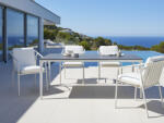 MAXISHOP Italia Collection Masa dining de exterior SOVARETO 180 cm 90 cm efect de piatra Gri inchis (652040)