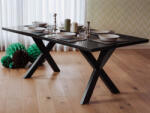 MAXISHOP Italia Collection Masa de dining LISALA Negru 180 cm 100 cm (469822)
