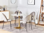 MAXISHOP Italia Collection Masa de dining BOCA Marmura Auriu 90 cm 90 cm (480314)