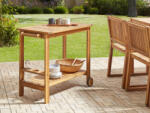 MAXISHOP Italia Collection Carucior de gradina pentru bauturi SASSARI II Lemn de acacia certificat Maro deschis (511726)