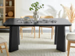 MAXISHOP Italia Collection Masa de dining ATLIN Negru 180 cm 90 cm (567905)
