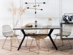 MAXISHOP Italia Collection Masa de dining BENSON Efect de beton 160 cm 90 cm (475214)