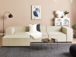 MAXISHOP Italia Collection Coltar modular cu 3 locuri APRICA In sintetic Bej Dreapta (486250) Canapea