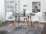 MAXISHOP Italia Collection Masa de dining BOVIO Negru 120 cm 120 cm (469956)