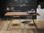 MAXISHOP Italia Collection Masa de dining AMSTERDAM Maro inchis 160 cm 90 cm (476443)