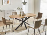 MAXISHOP Italia Collection Masa de dining extensibila MACQUARIE Maro 140 180 cm 90 cm (678840)