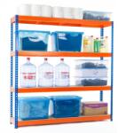 MAMUTEX Lakkozott kék-narancssárga Mamutex Heavy polc 1800x1200x400 mm - 4 polc, teherbírás 2000 kg (Mamutex)