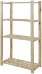 MAMUTEX fapolc 1500x800x380 mm - 4 polc, teherbírás 200 kg, fenyő