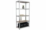 MAMUTEX Horganyzott fém állvány Mamutex Standard 200x90x60 cm - 5 polc, terhelhetőség 875 kg